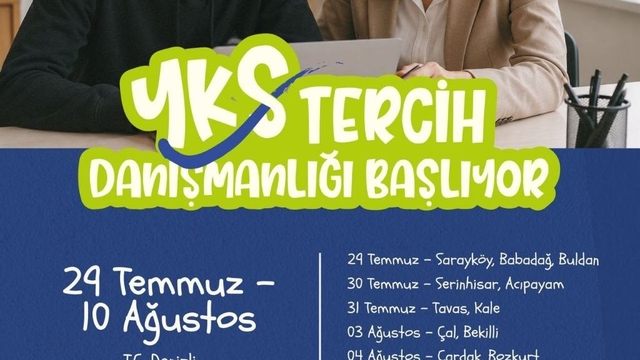 Denizli'de YKS tercih danışmanlığı hizmeti başlıyor