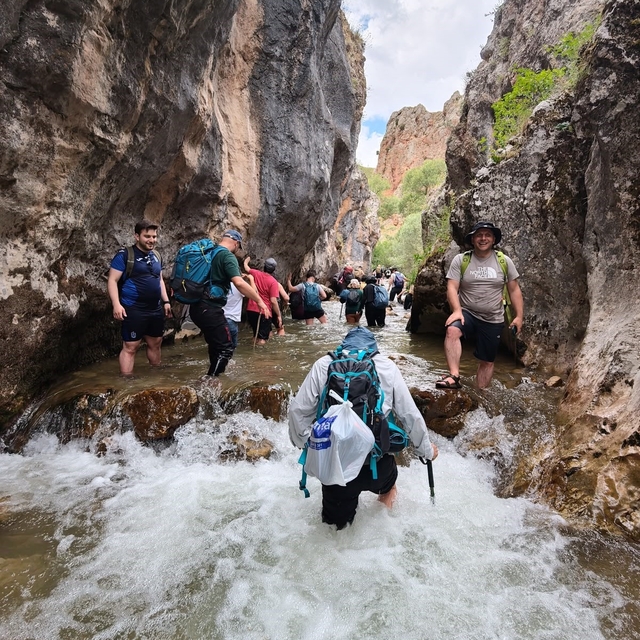 Gümüşhane'de doğaseverler Yılanlı Kanyon'u keşfetti