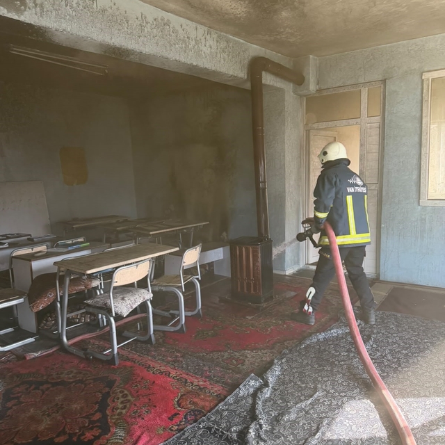 Van'da Kur'an kursunda yangın
