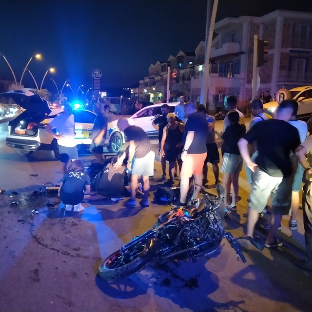 Datça'da trafik kazası: 1 yaralı