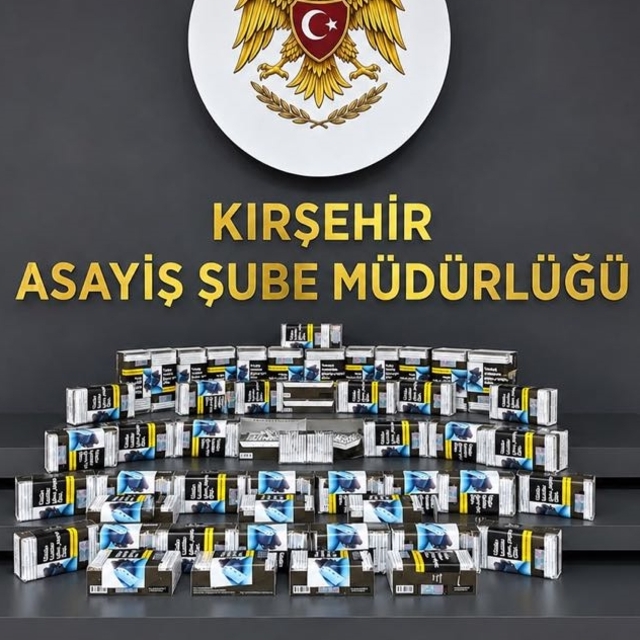Kırşehir'de 460 paket doldurulmuş makaron ele geçirildi