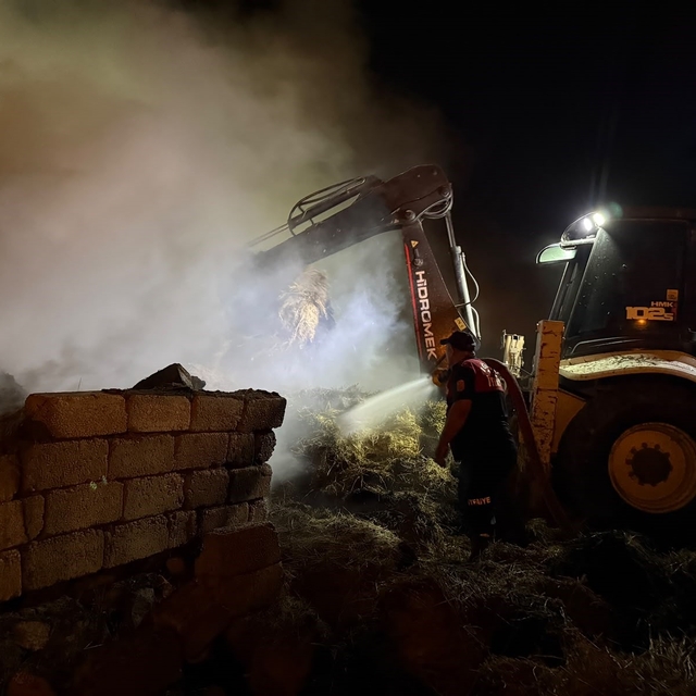 Iğdır'da 2 bin balya alevlere teslim oldu