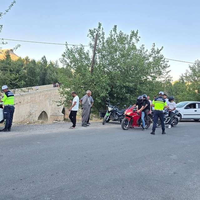 Çermik'te trafik denetimi