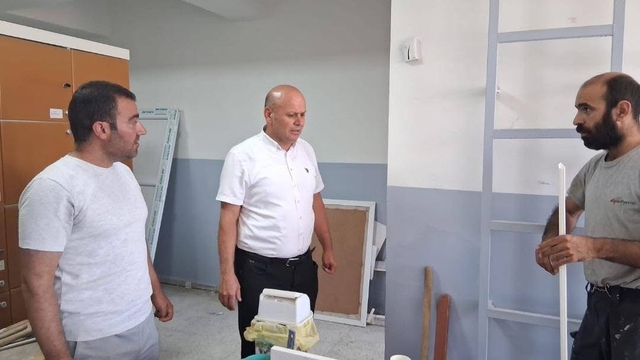 Çermik'te okullar yeni eğitim ve öğretim yılına hazırlanıyor