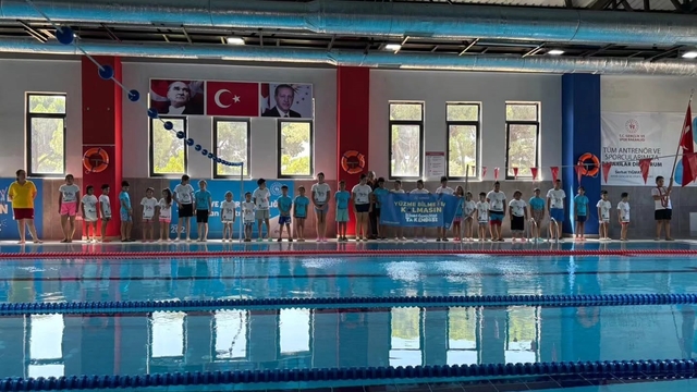 Germencik'te 'Yüzme Bilmeyen Kalmasın' projesinde sertifika heyecanı