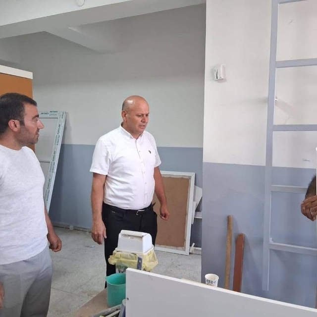 Çermik'te okullar yeni eğitim ve öğretim yılına hazırlanıyor