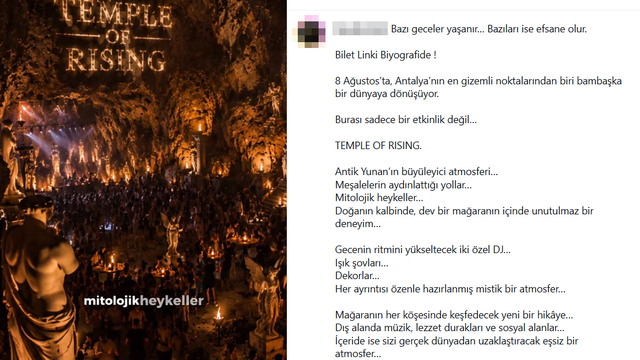 Karataş Marağası'nda 'Antik Yunan' temalı parti