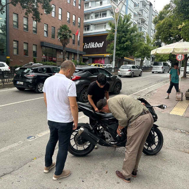 Samsun'da motosiklet SUV araca çarptı: 1 yaralı