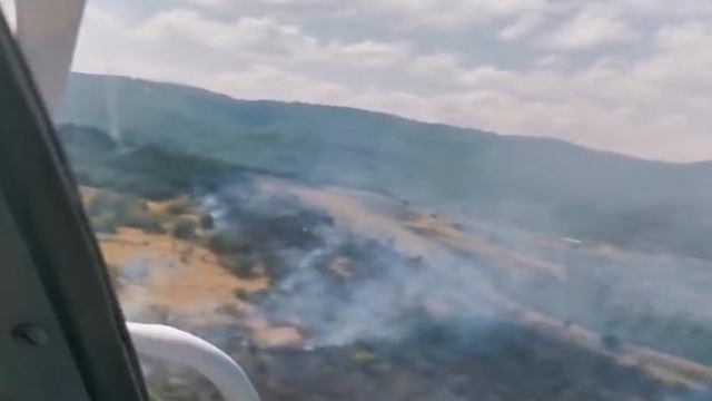 Bilecik'te tarım arazisinde yangın