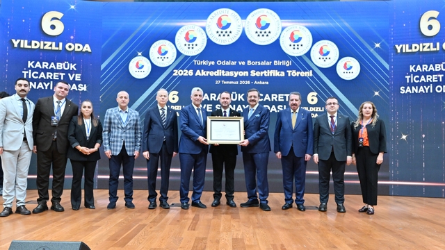 Karabük TSO'dan akreditasyonda Türkiye başarısı
TOBB'dan Karabük TSO'ya 6 yıldızlı akreditasyon