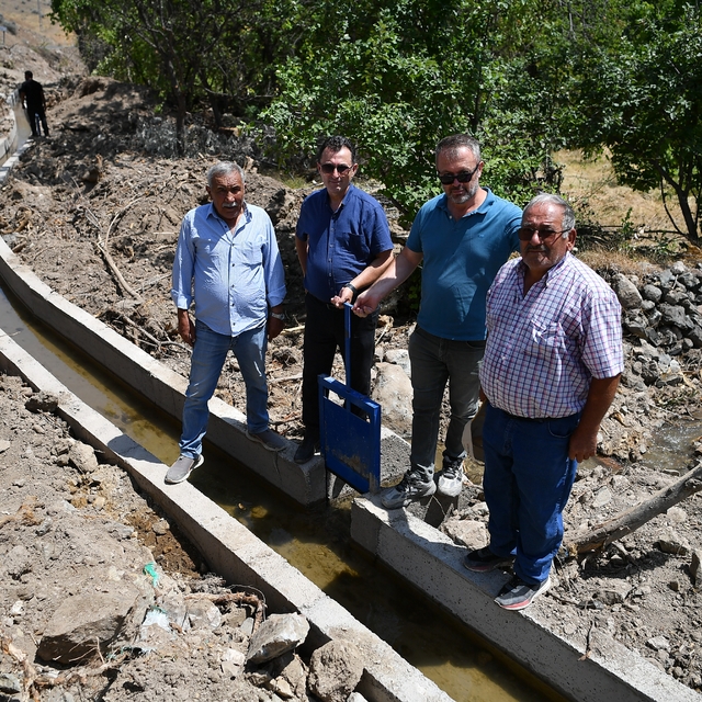 Büyükşehir'den Yeşilhisar'da 7 milyon TL'lik çevreci sulama kanalı projesi