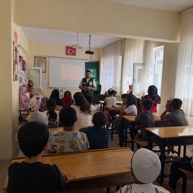 Kırıkkale'de Kur'an kursu öğrencilerine bağımlılıkla mücadele eğitimi veril...