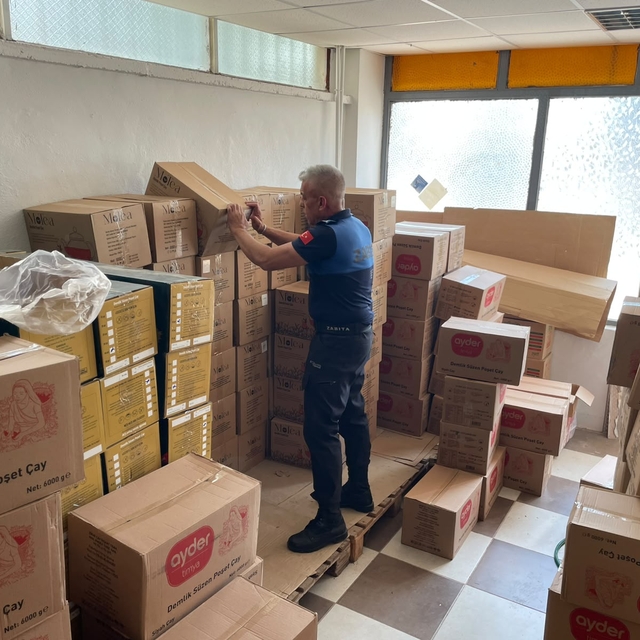 Bilecik'te son kullanma tarihi geçmiş 768 kilogram poşet çaya el konuldu