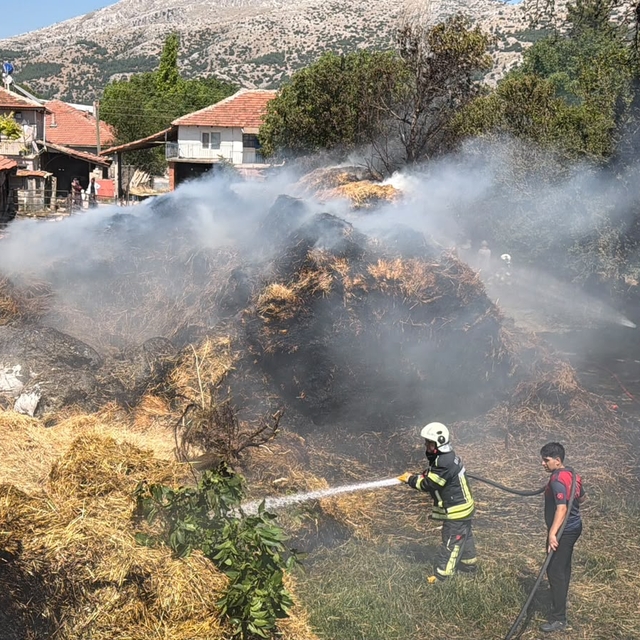 Burdur'da tarım arazisinde çıkan yangın söndürüldü