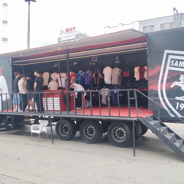 Samsunspor tırı Çarşamba'da