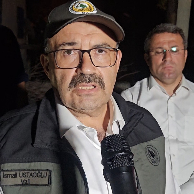Balıkesir Valisi Ustaoğlu yangın bölgesinde: "Yangınla mücadelemiz devam ed...