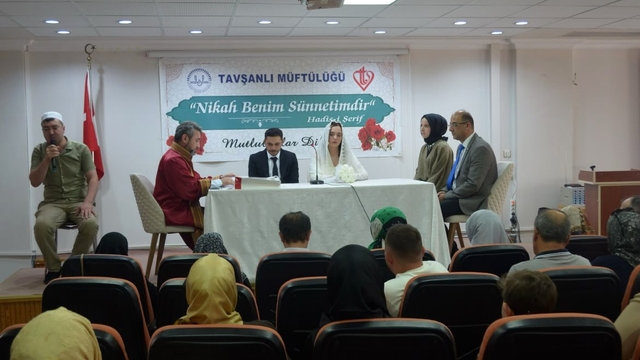 "İki İnsan Bir Hayat" projesiyle Tavşanlı'da anlamlı nikâh