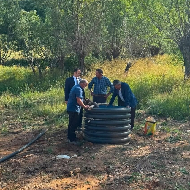 Demirözü Kaymakamı Ahat köylerde yürütülen çalışmaları inceledi