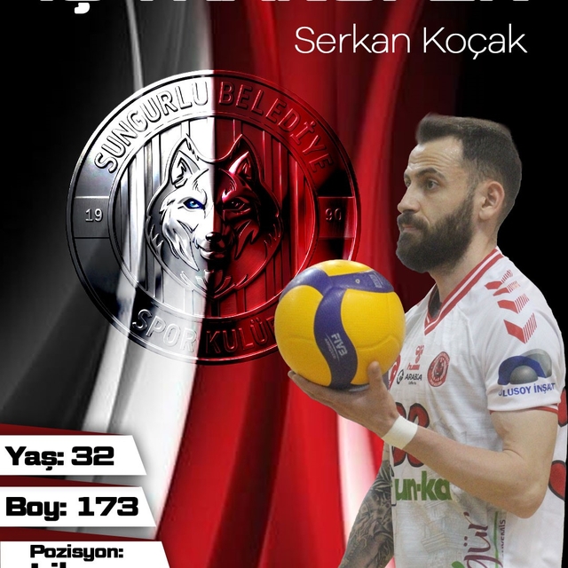 Sungurlu Belediyespor Erkek Voleybol Takımı, Serkan Koçak ile yeniden anlaş...