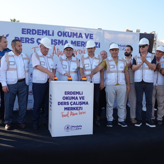 Erdemli Okuma ve Ders Çalışma Merkezi'nin temeli atıldı