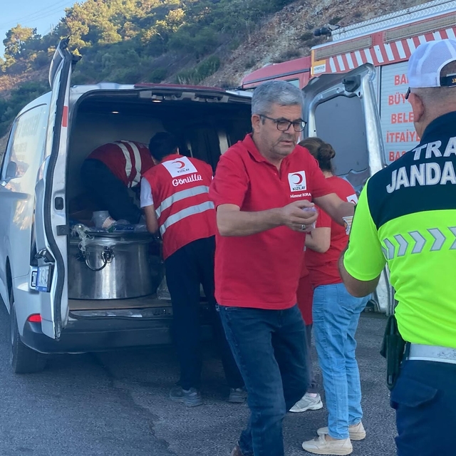 Balıkesir Edremit'teki yangın 2'nci gününde (2)