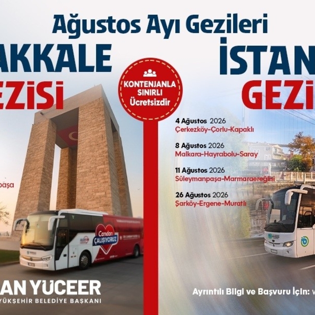 Tekirdağ'da tarih ve kültür gezileri için Ağustos takvimi belli oldu
