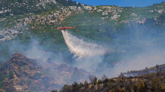 Alanya'daki orman yangını ikinci gününde (6)
