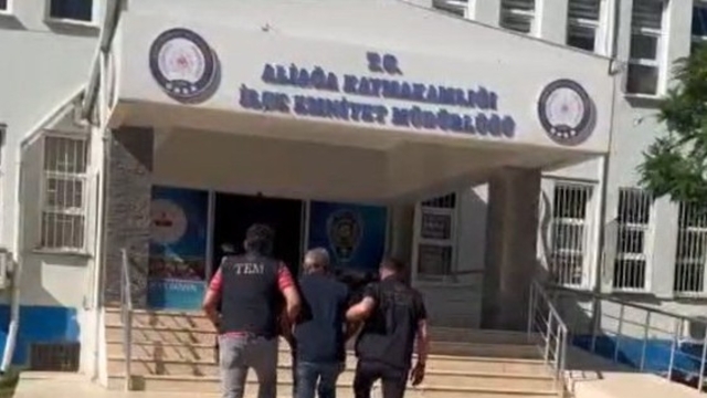 Aliağa'da 9 yıl 10 ay hapis cezası bulunan şahıs yakalandı