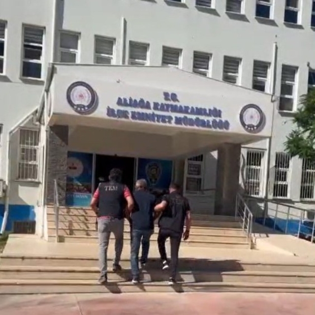 Aliağa'da 9 yıl 10 ay hapis cezası bulunan şahıs yakalandı