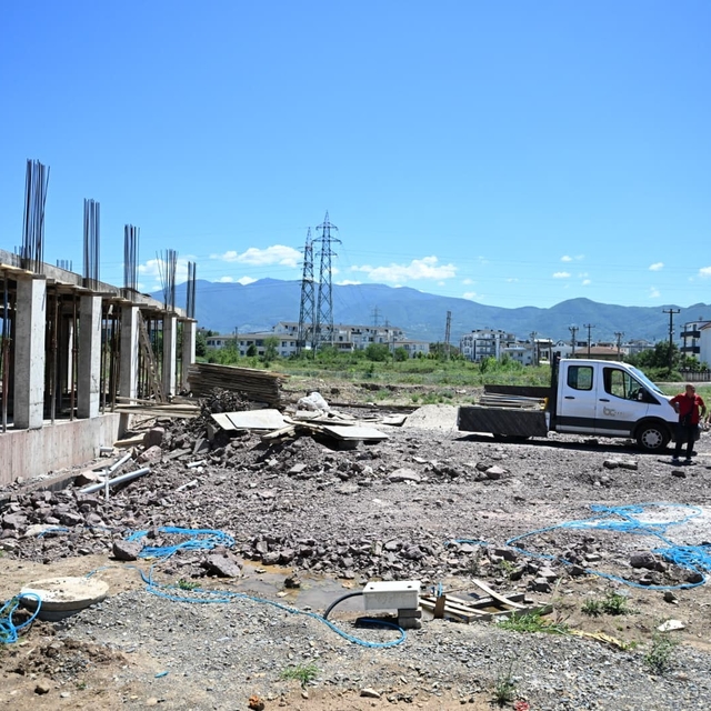 Kartepe'deki yeni Polis Merkezi Amirliği inşaatı yükseliyor