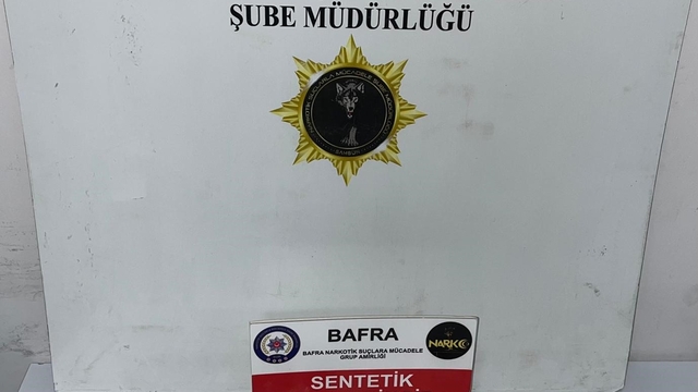 Bafra'da uyuşturucu operasyonunda 1 tutuklama