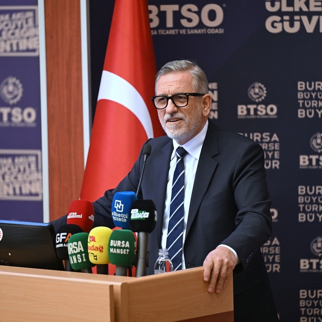 BTSO Yönetim Kurulu Başkanı İbrahim Burkay:
"Bursa, 2030 vizyonumuzla Türki...