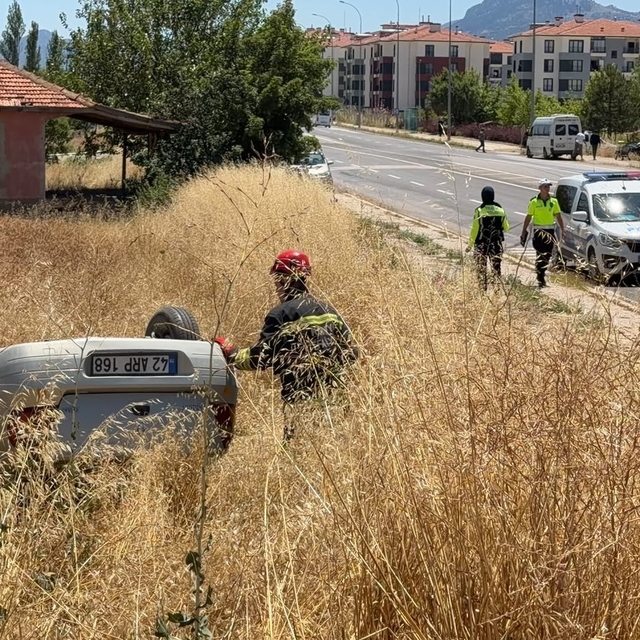 Konya'da otomobiller çarpıştı: 4 yaralı
