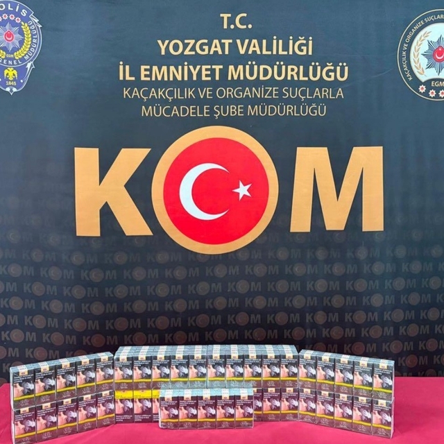 Yozgat'ta 130 paket kaçak sigara elegeçirildi