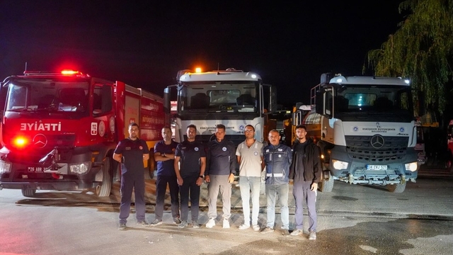 Aydın'daki orman yangınına Eskişehir'den destek