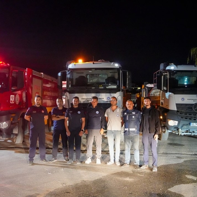 Aydın'daki orman yangınına Eskişehir'den destek