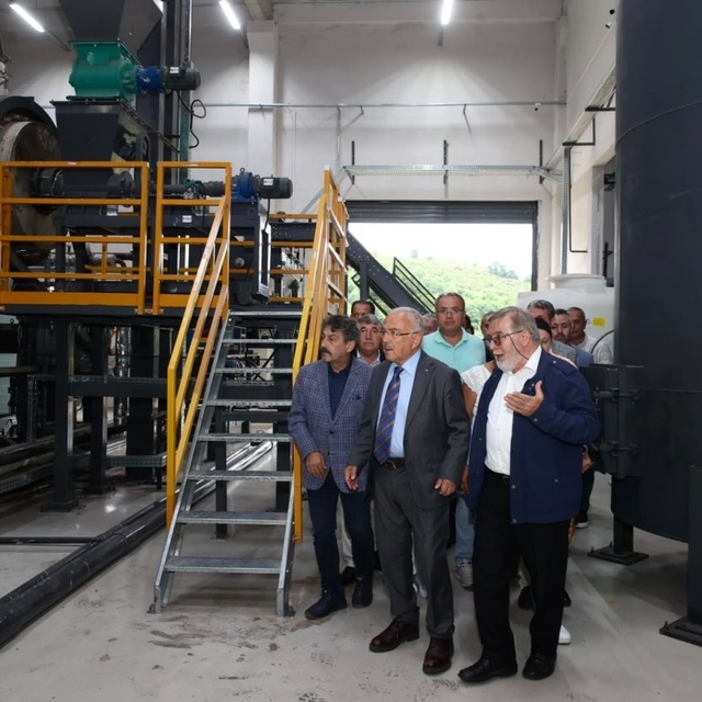 Ordulu iş insanları, fındık kabuğundan aktif karbon üretecek tesisi inceled...