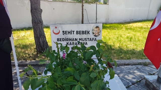 PKK'nın şehit ettiği 11 aylık Bedirhan bebek ve annesi unutulmadı