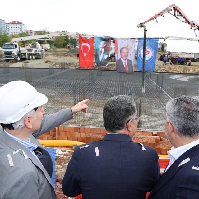 Akçaabat otogarının temeli atıldı