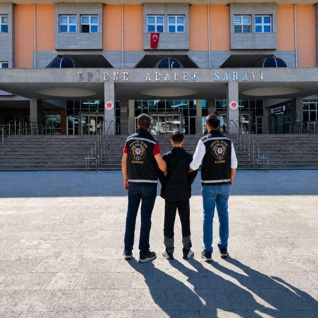 43 yıl 11 ay hapis cezasıyla aranan firari Edirne'de yakalandı
