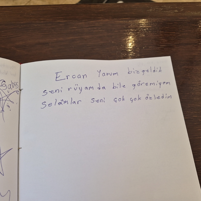 Şehitlik anı defterindeki duygusal yazılar
Eskişehir'de şehit yakınının yaz...