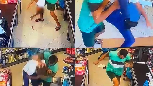 Çocuğu yerden yere vurarak darp etti, o anlar kameraya yansıdı: Şüpheli yakalandı