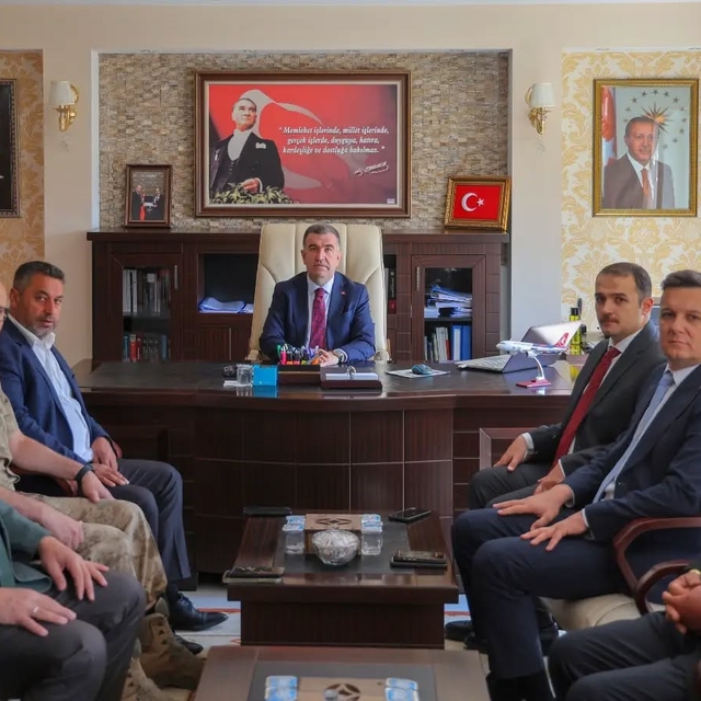 Vali Eldivan'dan Kaymakam Yıldırım'a Ahat'a hayırlı olsun ziyareti