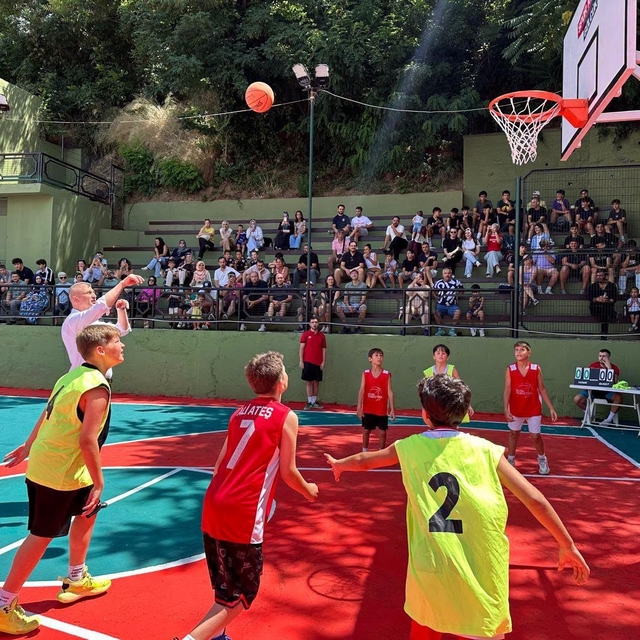 Değirmendere Sahilinde basketbol heyecanı