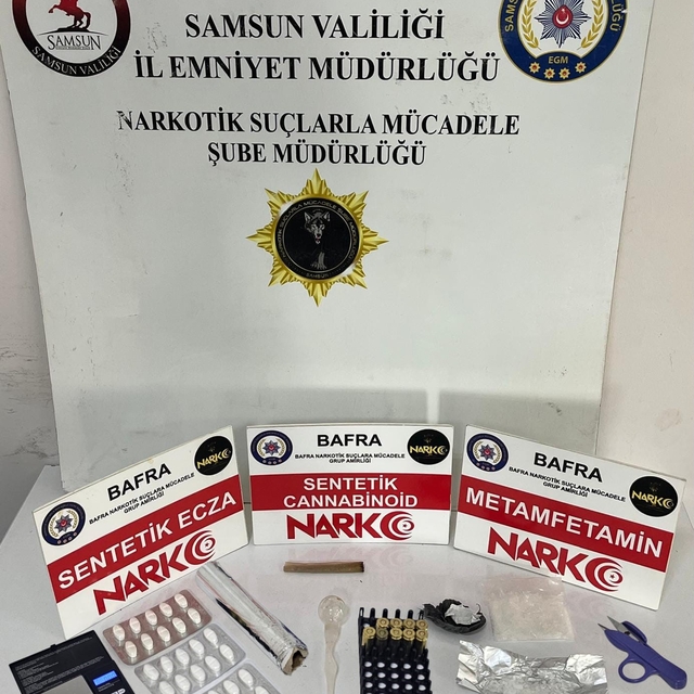 Bafra'da uyuşturucu operasyonu: 2 tutuklama