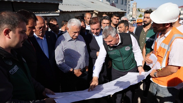 Yıldırım Otlukbeli'ndeki Taşkın Koruma Projesini inceledi