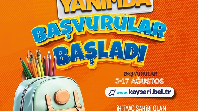 Kayseri Büyükşehir'in 5 bin TL'lik eğitim desteği başvuruları başladı
