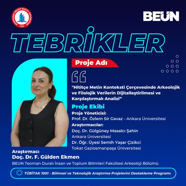 BEUN'un TÜBİTAK 1001 Başarısına Bir Yenisi Daha Eklendi