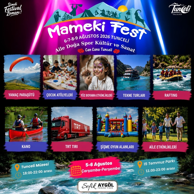Mameki Fest Tunceli'de başlıyor