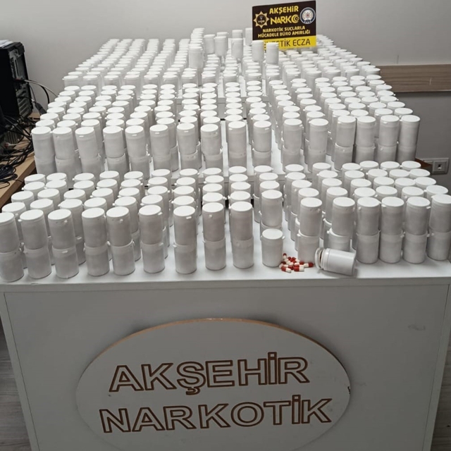 Akşehir'de uyuşturucu operasyonu: 38 bin hap ele geçirildi